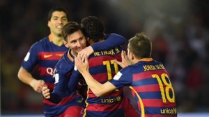 Barcelona ganó mundial de clubes de FIFA. Venció a River Plate por 3-0, con 2 goles de Luis Suárez y uno de Messi.