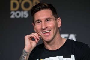 Lionel Messi sonriendo