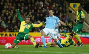 #Aguero fue la gran figura en el 3-0 del #ManchesterCity al #Norwich por la #FACup