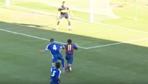 el show de Leo Messi en el Barcelona B en un derbi ante el Espanyol en el 2004