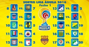 el fixture de la Liga Águila 2016