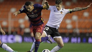 Valencia empata con el Barcelona