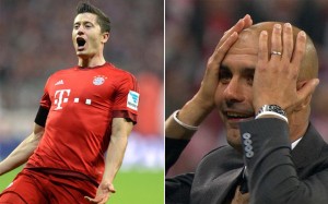 Pep y Lewandowski