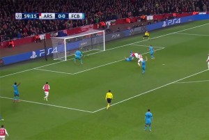 Paradón de ter Stegen ante el Arsenal