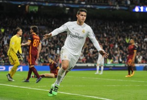Gol de James ante la Roma