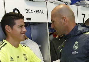 James y Zidane ne el Real Madrid
