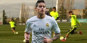 REMENDO. GOLAZO de tiro libre de James Rodríguez en entrenamiento del real madrid