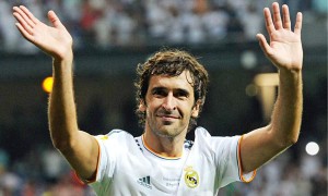 Raúl con el Real Madrid