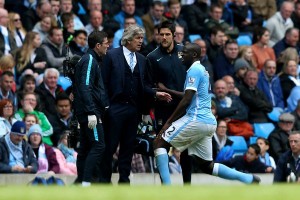 Yaya Toure con el Manchester City