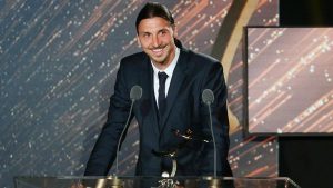 Zlatan Ibrahimović nombrado jugador del año de la Ligue 1 por tercer año consecutivo