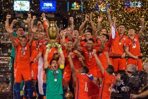 Chile celebrando la Copa América Centenario