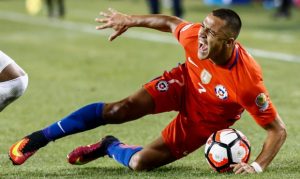 El tobillo de Alexis Sánchez tras 4 días de la final.