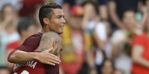 Quaresma y Cristiano prenden la fiesta de Portugal