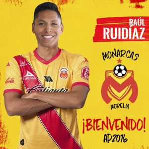 Monarca anuncia al delantero peruano Raúl Ruidíaz como refuerzo para el Apertura 2016.