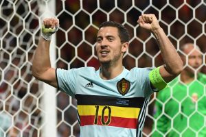 Eden Hazard con Bélgica