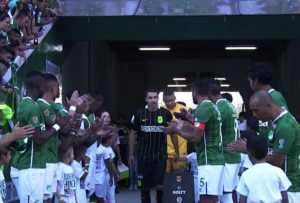 jugadores del Deportivo Cali le hizo calle de honor a Atlético Nacional