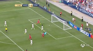 gol de ikoné en el triunfo 3-1 del psg ante el real madrid