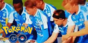 La fiebre del Pokémon Go llegó a las celebraciones en el mundo del fútbol.