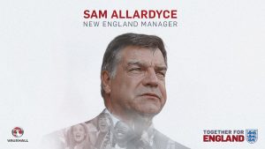 Sam Allardyce es el nuevo entrenador de la Selección de Inglaterra.