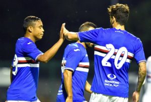 Luis Muriel con la Sampdoria