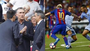 Bauza y Messi antes de encontrarse en Barcelona
