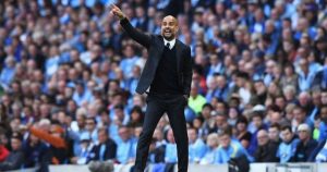Pep Guardiola con el City