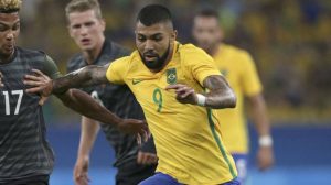 Gabriel Barbosa con Brasil en los Juegos Olímpicos