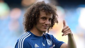 David Luiz con la camiseta del Chelsea