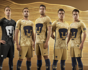 camiseta oficial pumas nike 2016-17 azul y oro