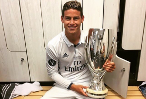 james rodriguez campeon de la supercopa europa con el real madrid