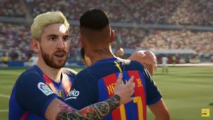 Messi aparece rubio y con barba en FIFA 17.