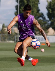 James con el Madrid