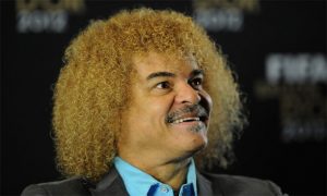 Pibe Valderrama, leyenda del fútbol colombiano.
