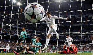 Primer plano de gol de Cristiano Ronaldo