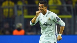 Cristiano Ronaldo con el Real Madrid