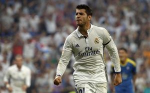 Morata con el Real Madrid