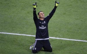 Keylor Navas con el Madrid