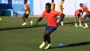 Umtiti con el Barcelona