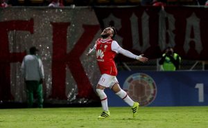 Jonathan Gómez con Santa Fe