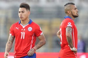 Eduardo Vargas y Arturo Vidal en Chile