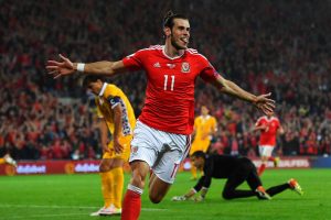 gareth bale celebra gol con la seleccion de gales en las eliminatorias rumbo a rusia 2018