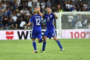 golazo de vaselina de ben chaim en la derrota 1-3 ante italia