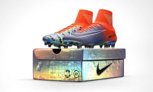nuevos guayos/botines Nike mercurial superfly EA Sports edición limitada naranja pixelado