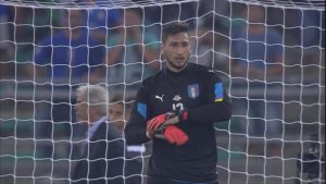 donnarumma debuta con la seleccion de italia que cayó 3-1 ante francia