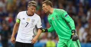 Neuer y Schweinsteiger con Alemania
