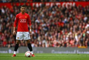 Cristiano Ronaldo con el Manchester United