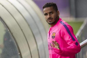 Douglas Pereira con el Barcelona