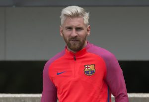 Lionel Messi con el Barca