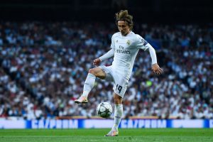 Modric con el Madrid