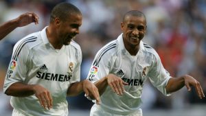 Ronaldo y Roberto Carlos en el Real Madrid